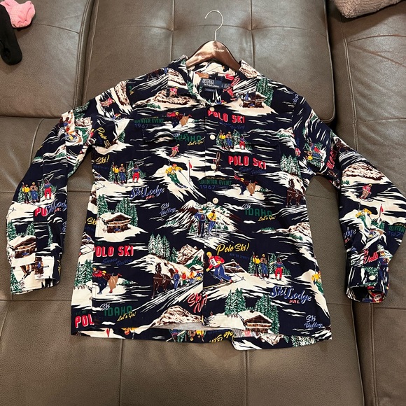 Polo Ralph Lauren Sportsman 67 Winter Event Polo Ski Corduroy Shirt Classic Fit - Picture 6 of 11